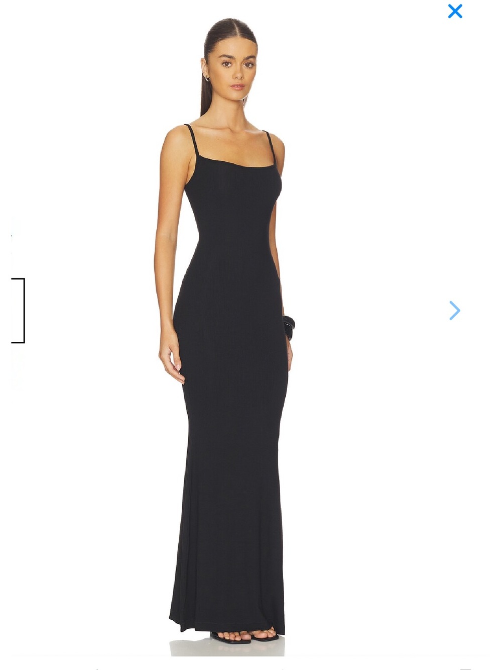Skims Soft Lounge Slip Dress Black Size XSP NWTS - Picture 2 of 6